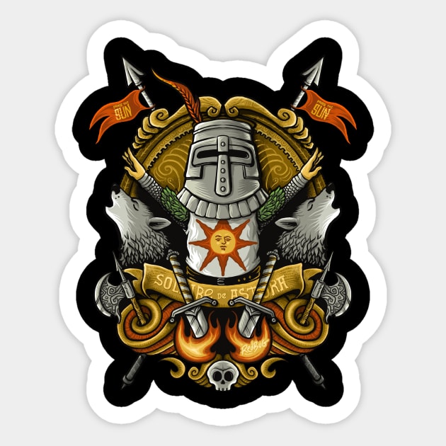 Solaire Sticker by RedBug01